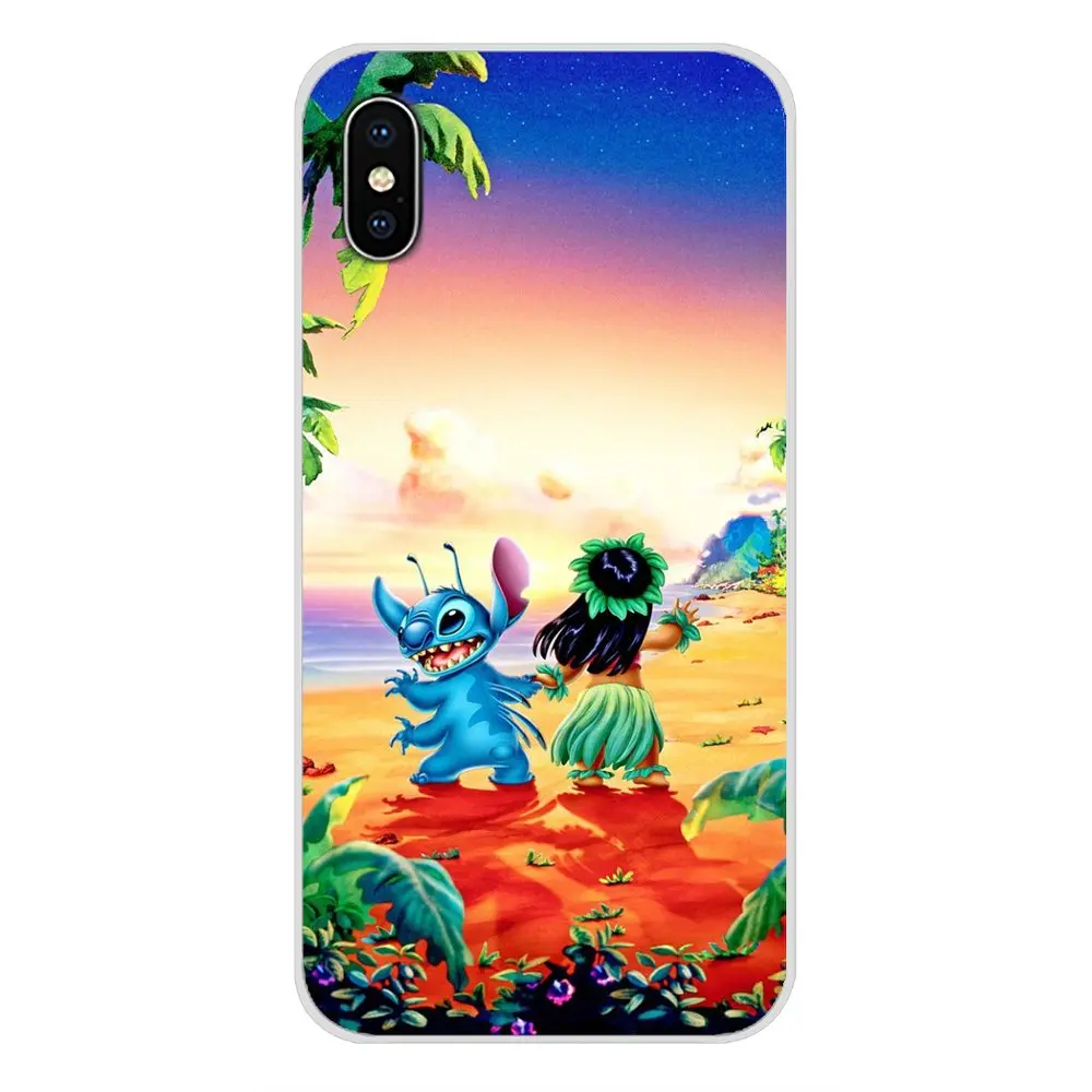 Горячая Лило и стежок Ohana прозрачный мягкий чехол для Samsung Galaxy S3 S4 S5 Mini S6 S7 Edge S8 S9 S10