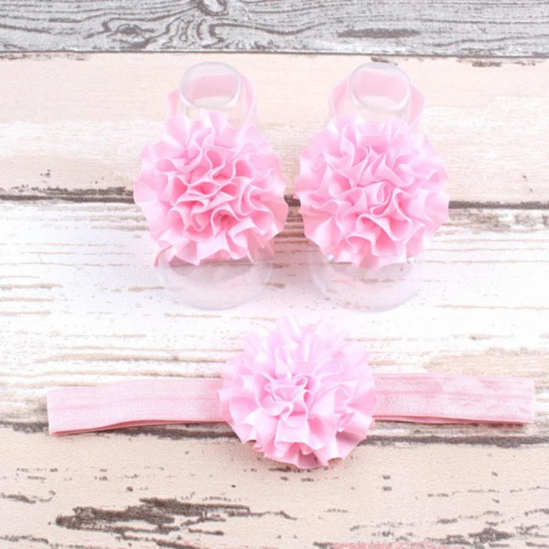 Beautiful Baby Foot Flower Sandals Girls Infant Toddler Headband Accessories Hot | Детская одежда и обувь