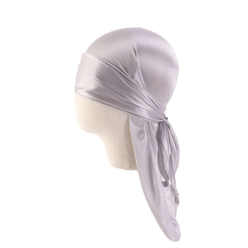 Детская шелковая Кепка Durag для мальчиков с длинным хвостом Пиратская в стиле хип