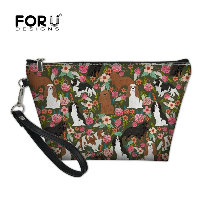 Y4019Z8 FORUDESIGNS, кавалер, король, Шарль, спаниель, печать, косметичка для женщин, косметичка, органайзер для путешествий, красота, несессер, Feminina - Цвет: Y4019Z8