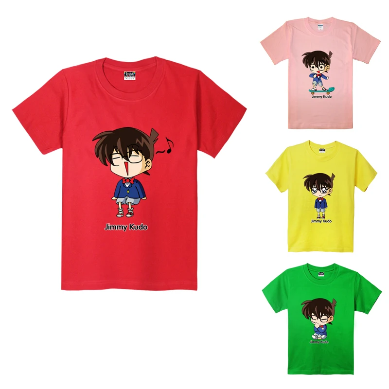 Модные аниме детективный Конан Детские футболки с принтом фантомного вора