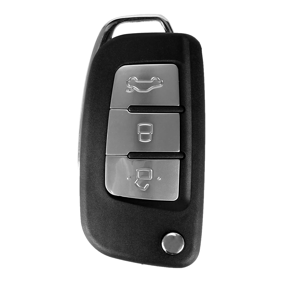 DANDKEY 3 кнопки модифицированный Флип складной пульт дистанционного ключа чехол