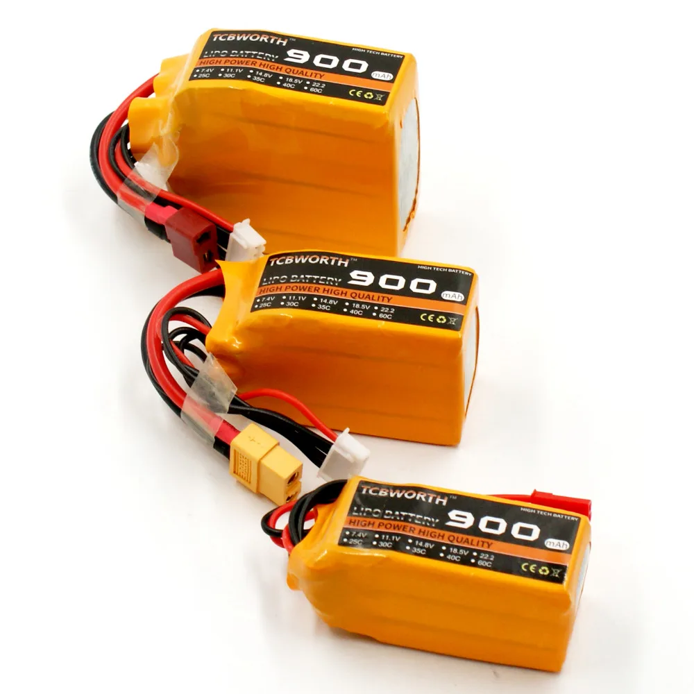 TCBWORTH RC LiPo батарея 4S 14 8 V 900 mAh 25C для вертолет самолет автомобиль Лодка Квадрокоптер