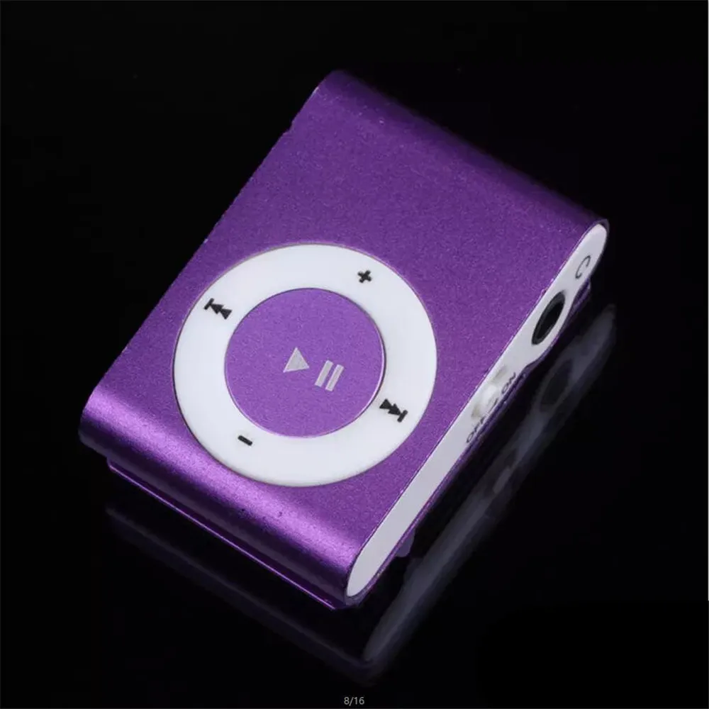 FGHGF дешевый USB металлический мини MP3-плеер с зажимом, спортивный портативный музыкальный цифровой TF/SD слот для карт, плеер mp 3 плеер, карта для бега