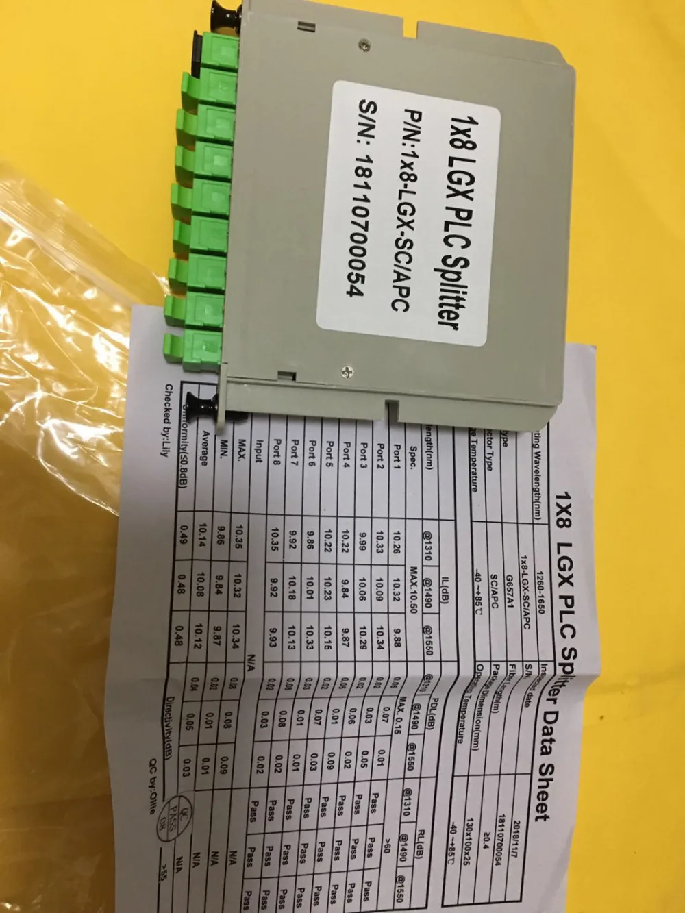 SC APC PLC 1X8 Сплиттер Волоконно-оптическая коробка FTTH PLC сплиттер коробка с 1X8 планарный волновод Тип оптический сплиттер