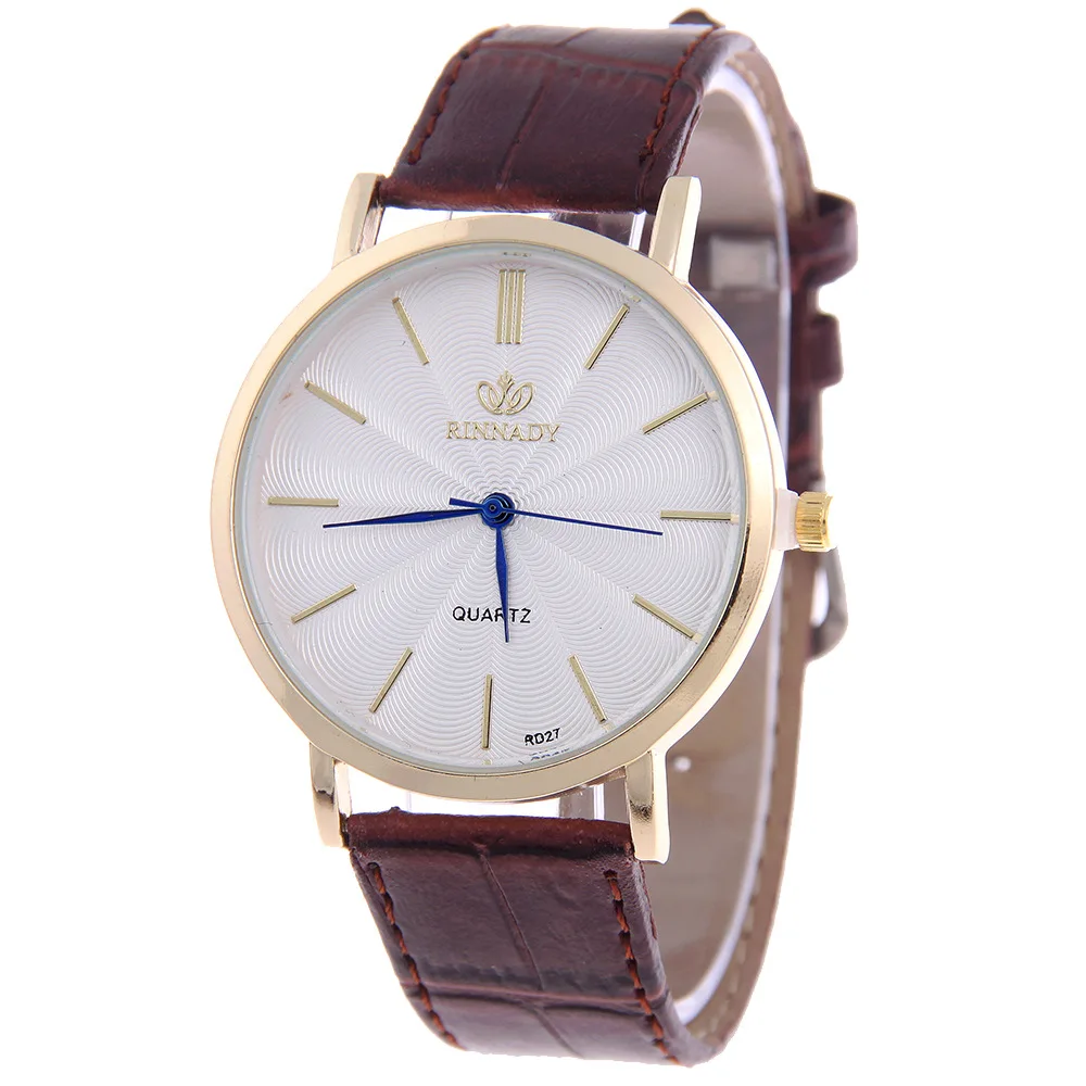 Часы мужские супертонкие кварцевые повседневные деловые японский бренд кожа