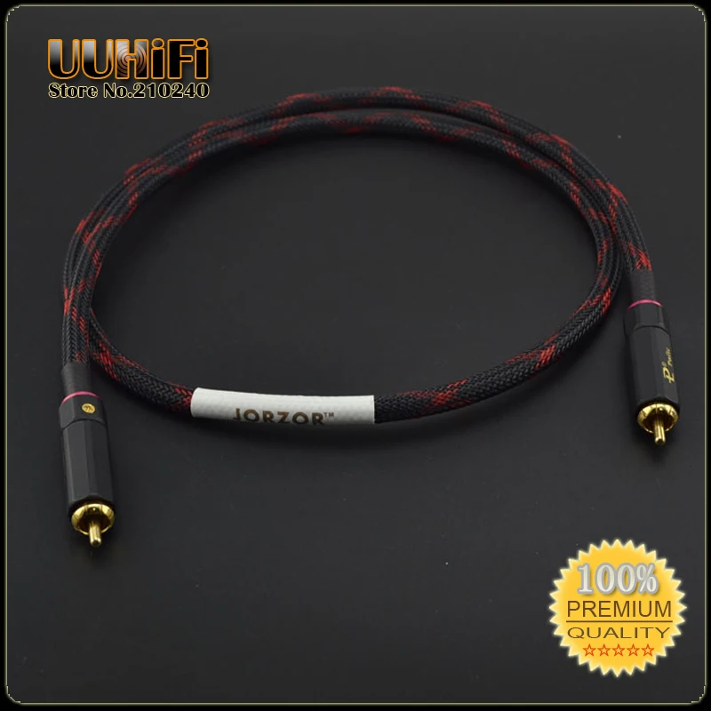 Цифровой коаксиальный кабель RCA 1 шт. Hi Fi DAC Belden 75 Ом OFC1694A/4 5 ГГц с автофиксацией