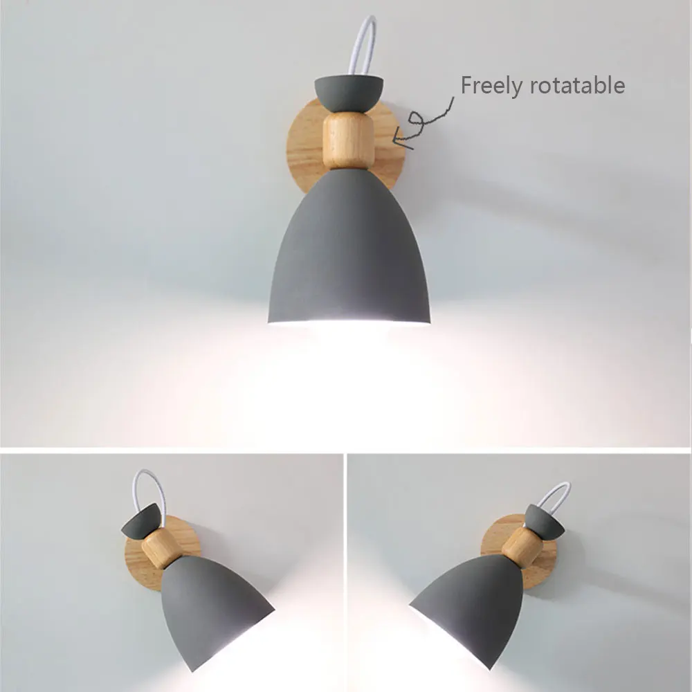 Современная настенная лампа в скандинавском стиле макарон креативный