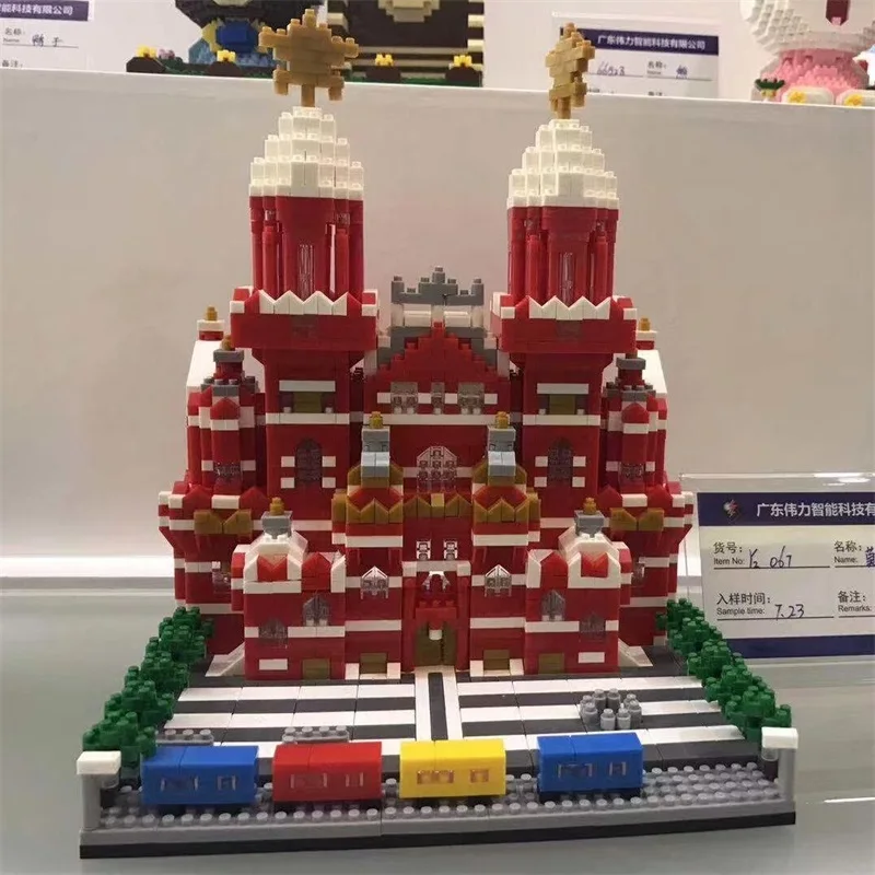 7750 шт YZ мини архитектурные блоки Строительные кирпичи Harri Волшебные школьные детские игрушки Эйфелева башня модель замок для детей Подарки 071