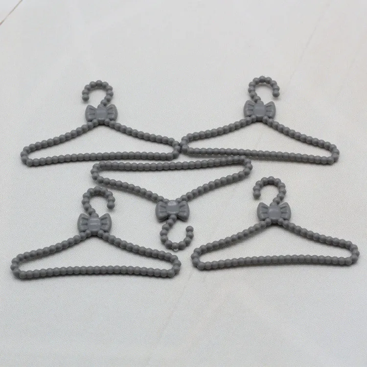 Милые серые и розовые вешалки 20 шт./лот мини милый гардероб платье пальто одежда