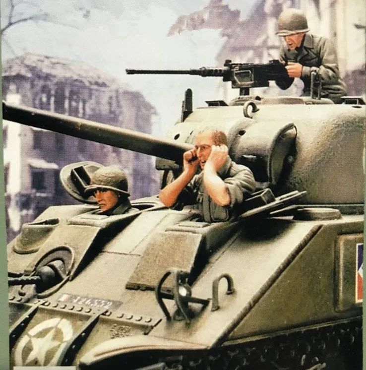 1/35 модельная фигурка из смолы комплект разобранный Неокрашенный 00628 (без