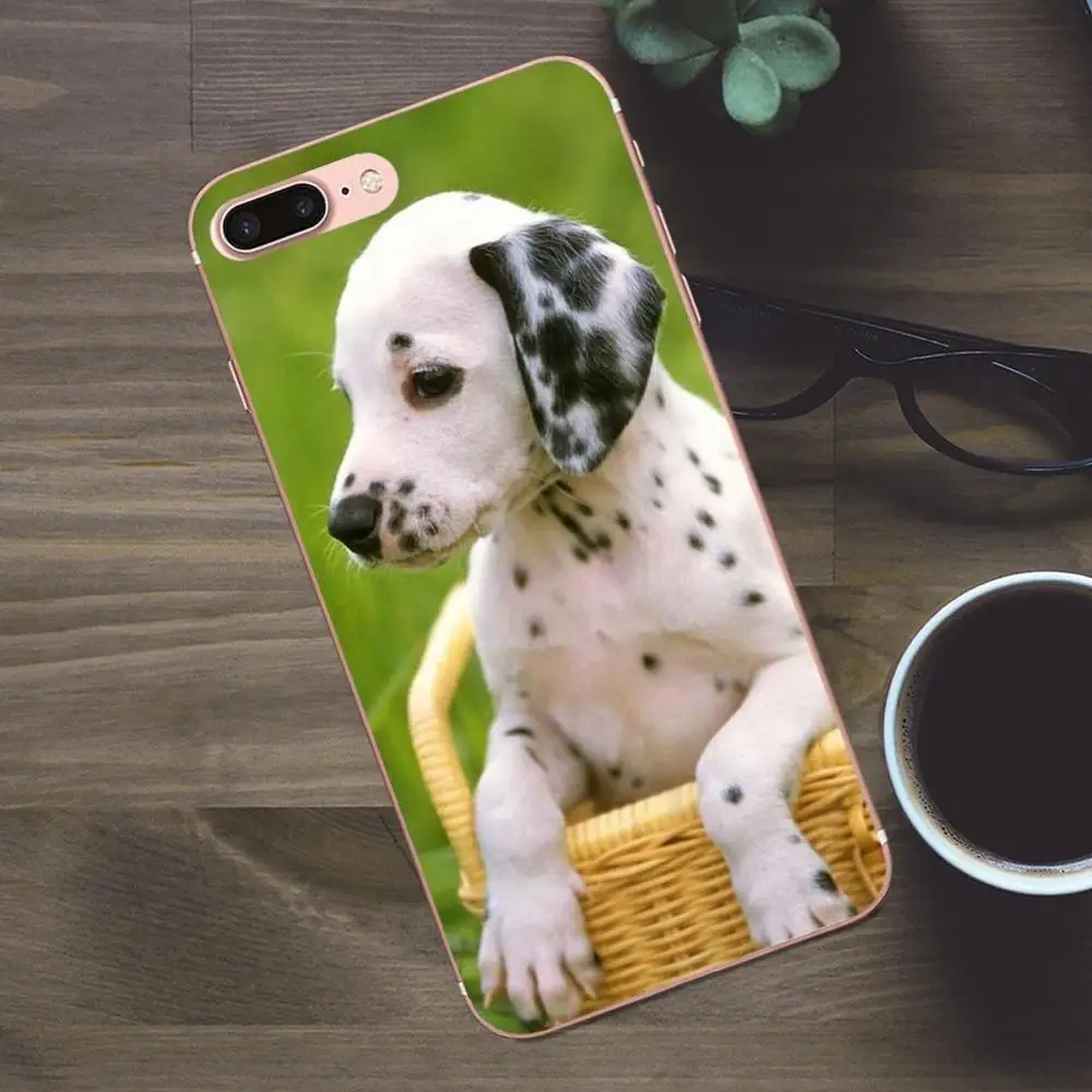 Чехол для сотового телефона Apple iPhone 4 4S 5 5C SE 6 6S 7 8 Plus X Galaxy A3 A5 J1 J2 J3 J5 J7 2017 милый щенок