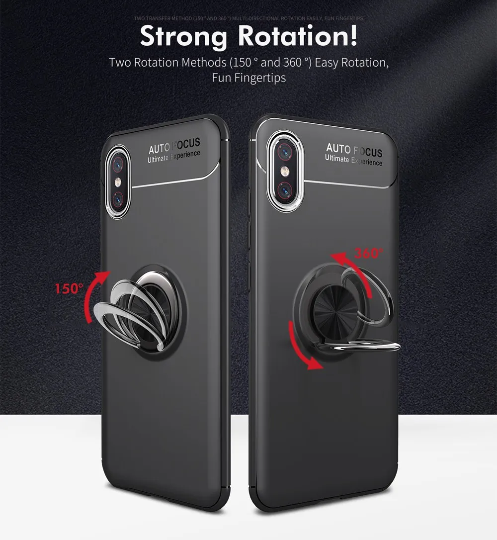 Luxury Cover For Xiaomi Mi 8 Pro Exploer Soft TPU Armor Case Car Ring Holder Mi8 Silicone Fashion Capa Coque |