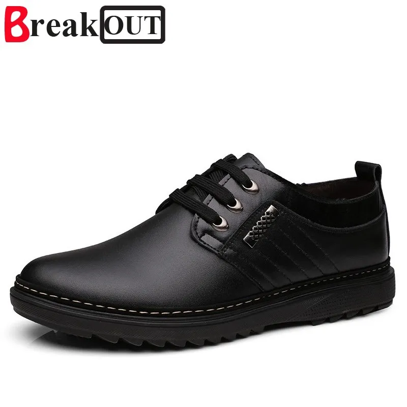Break Out Men Shoes for Formal Genuine Leather Business Dress Breathable Spring Summer Oxfords | Обувь