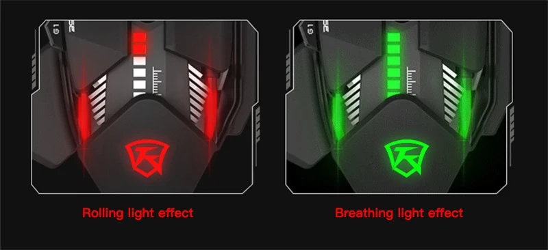 FELYBY P1 профессиональные RGB регулируемые мыши 4000 dpi 7 кнопок оптическая USB Механическая программируемая Проводная игровая мышь