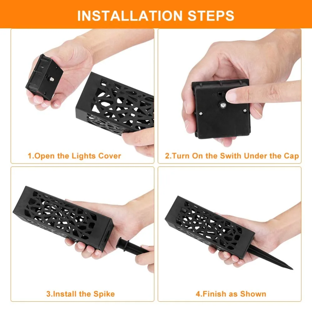 Eslas наружная светодиодная солнечная лужайка свет сад Водонепроницаемый сетчатый