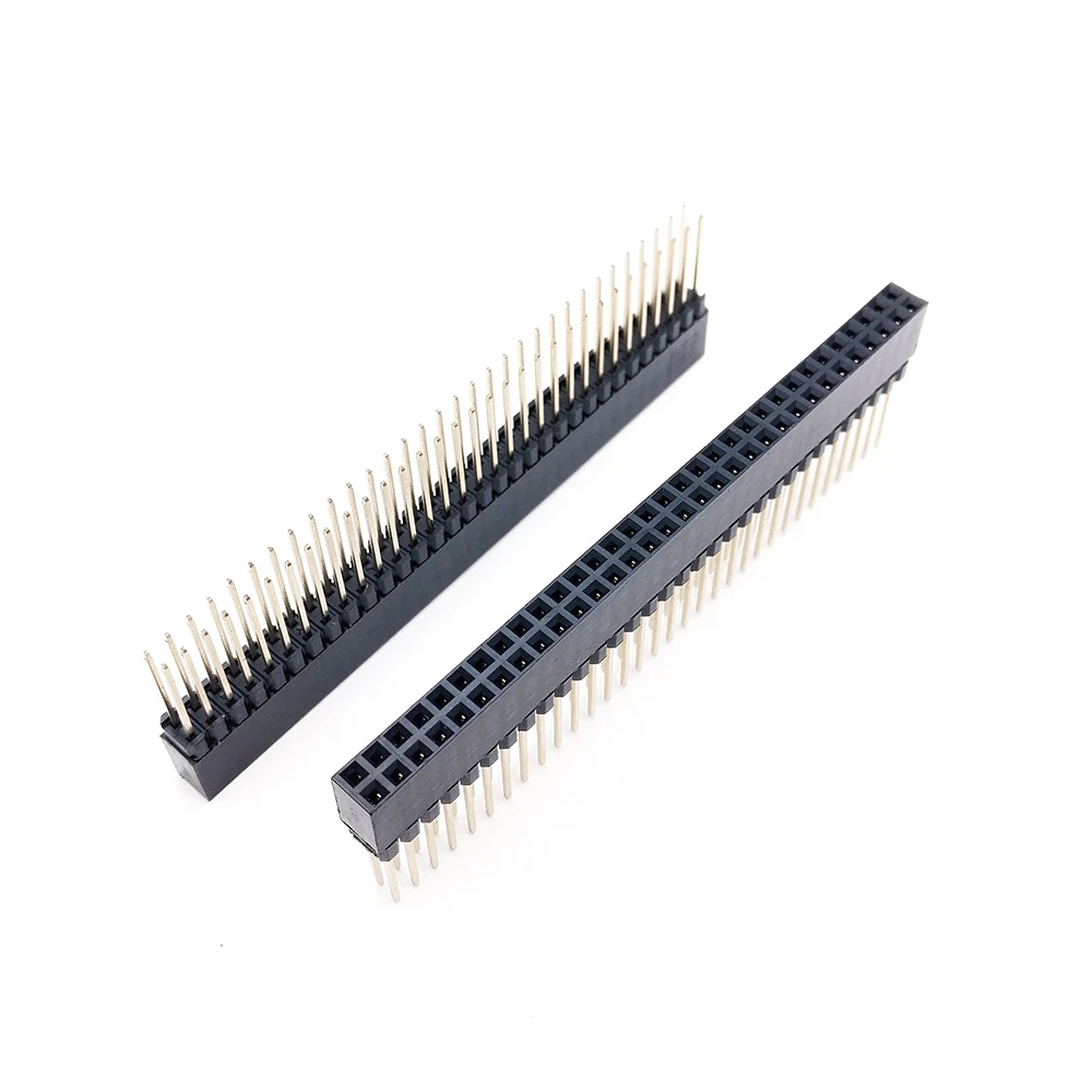 10 шт. коннекторы с прямыми штанинами PC104 2 54 мм 2x32P 12 мм|double connector|double rowrow pin |