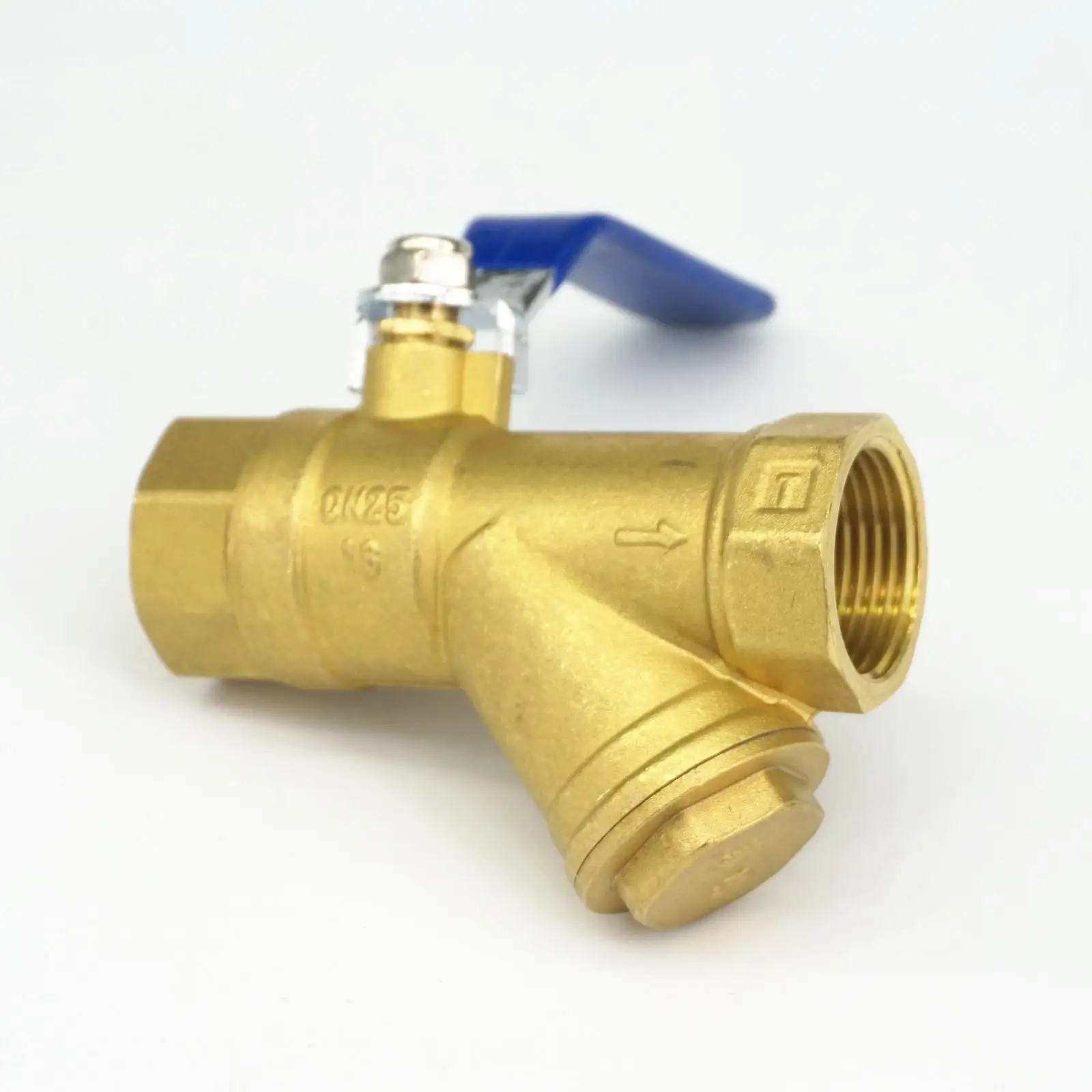 1 &quotBSP равный женский латунный Y Тип Фильтр шаровой клапан|filter ball valve|ball valvefilter valve |