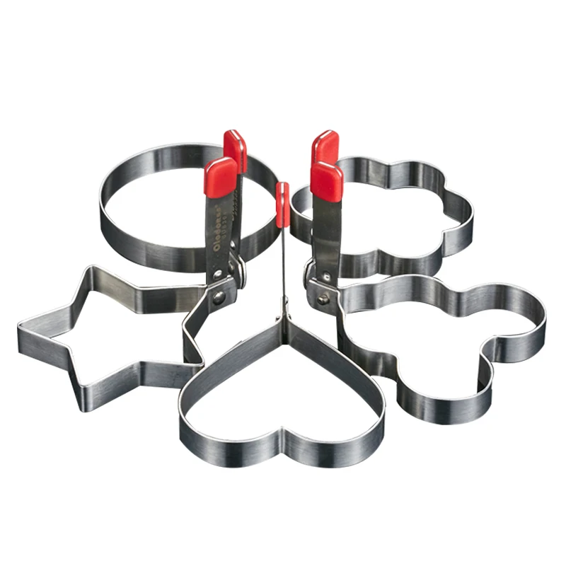 3/4/5Pcs/Set Egg Rings Fried Mold Non-stick Personality Creative SUS304Stainless Steel Large Art Cookie Accessorie Kitchen | Дом и сад