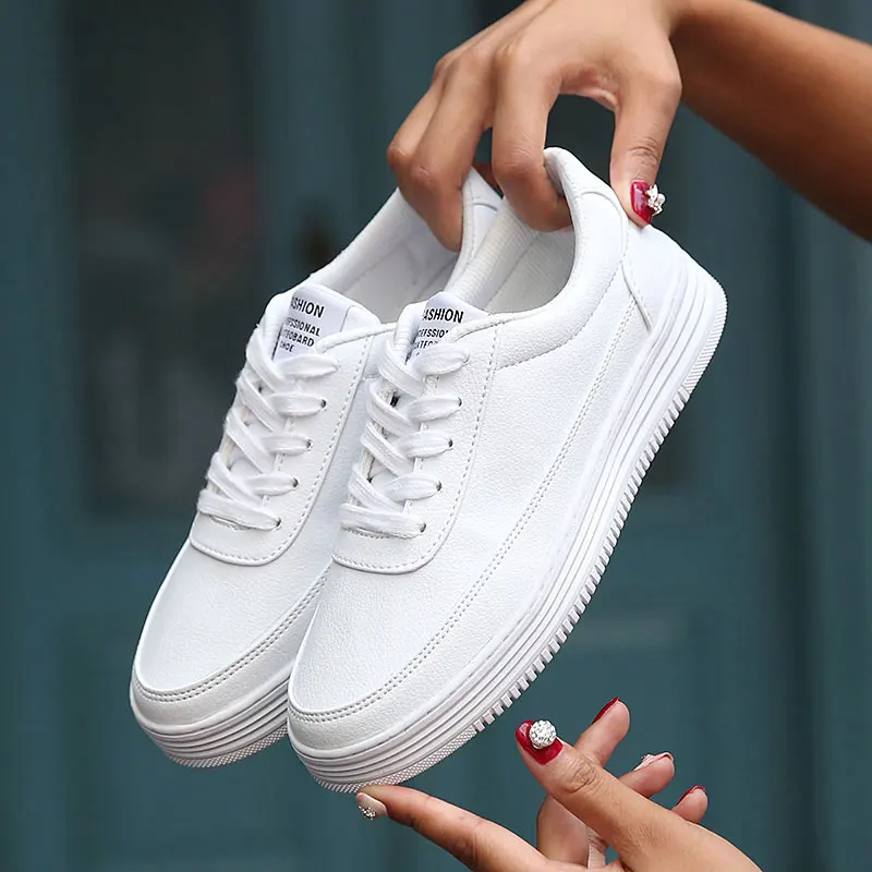 Men Skateboarding Shoes Big Size 47 leather Sport Sneakers Outdoor Athletic Man Or Women Unisex White color Lace up | Спорт и