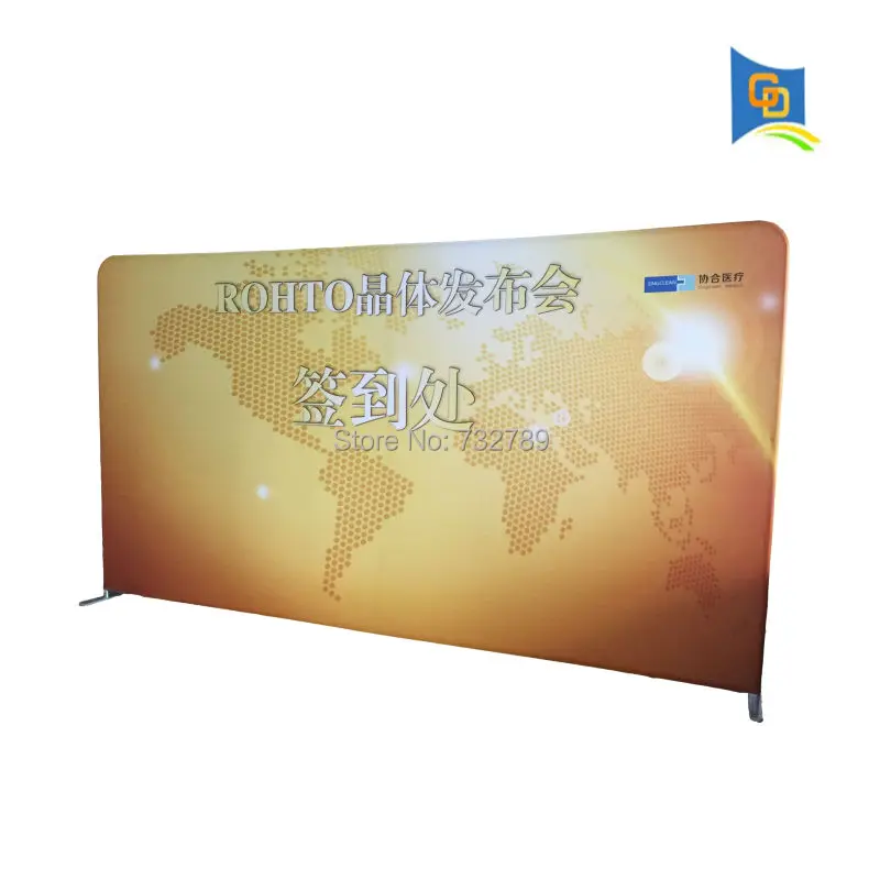 

Выставочный стенд из натянутой ткани 20 футов, выставочный стенд, рекламный стенд для фона с печатным баннером