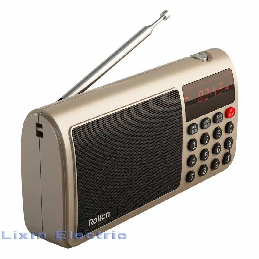 Портативная колонка Rolton T50 радио FM/AM/SW Mp3 музыкальный плеер tf карта WAV Play динамик и