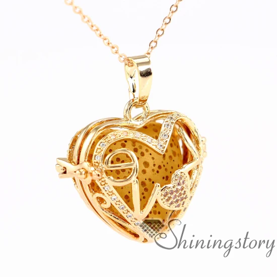 Сердце металлический вулканический камень сердце образный медальон