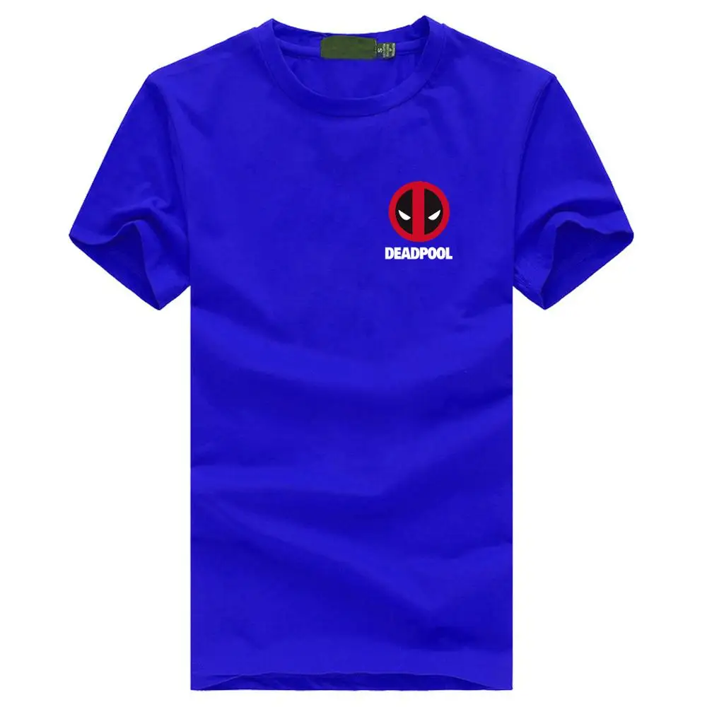 2017 новая мода повседневная топы бренд дэдпул уличная коротким рукавом футболки