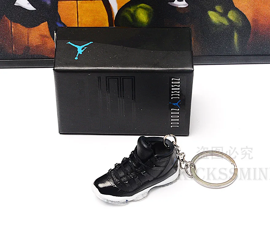 AJ11 SPACE JAM Дропшиппинг aj1 offwhite chicago doll аксессуар брелки Air Jordan 1 3D мини-кроссовки - Цвет: AJ11 SPACE JAM
