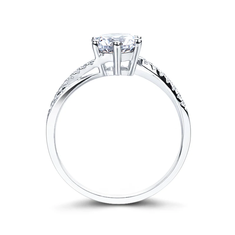 Кольцо из серебра 925 пробы с фианитом 6 5 мм|ring ring|ring engagementring |
