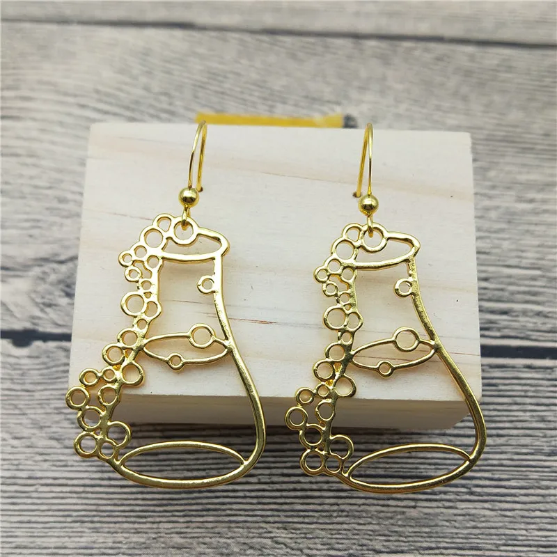 Новые Erlenmeyer фляга висячие серьги бутылка для зелья химия Лаборатория Выпускной