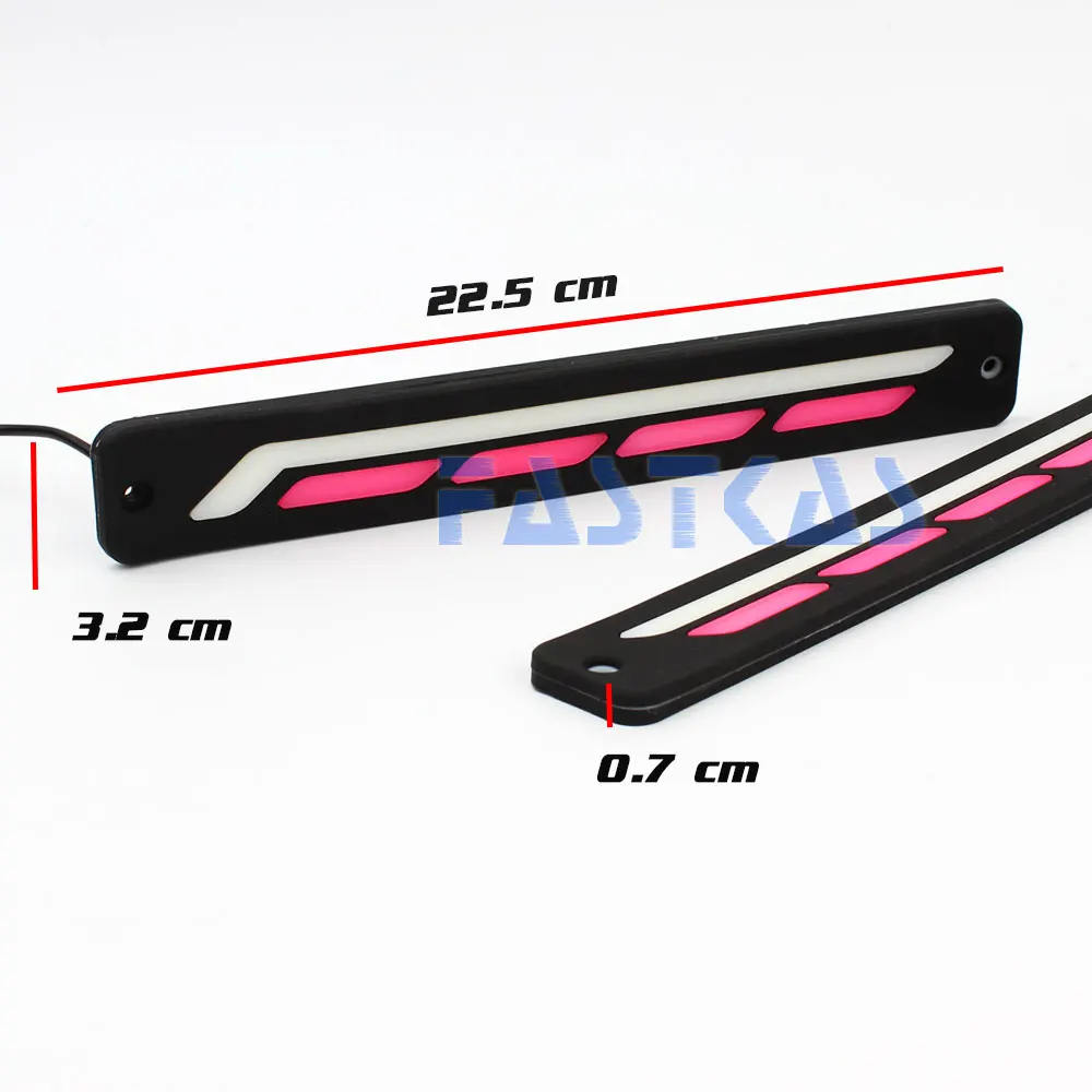 СВЕТОДИОДНЫЙ DRL Дневной светильник 100% Водонепроницаемый Белый Розовый цвет