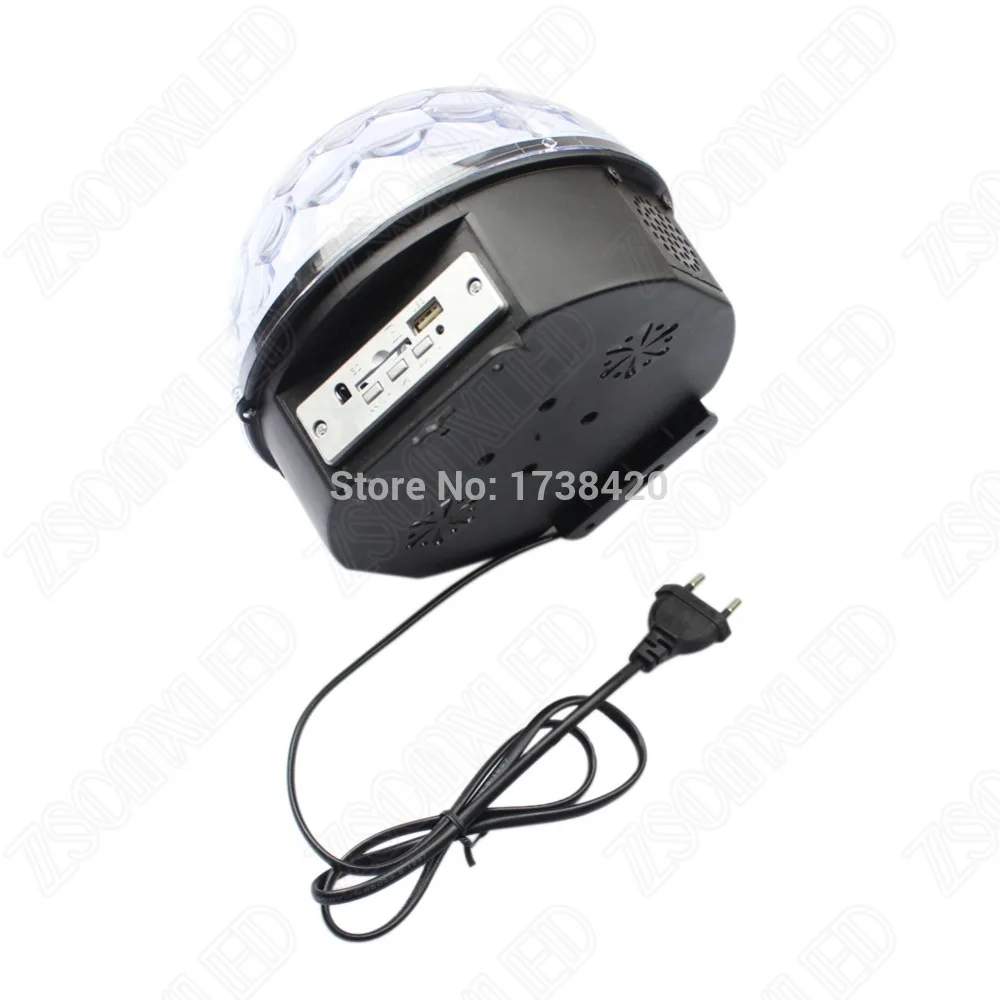 Бесплатная доставка 6 Вт * 3 музыкальный Хрустальный волшебный шар RGB DMX