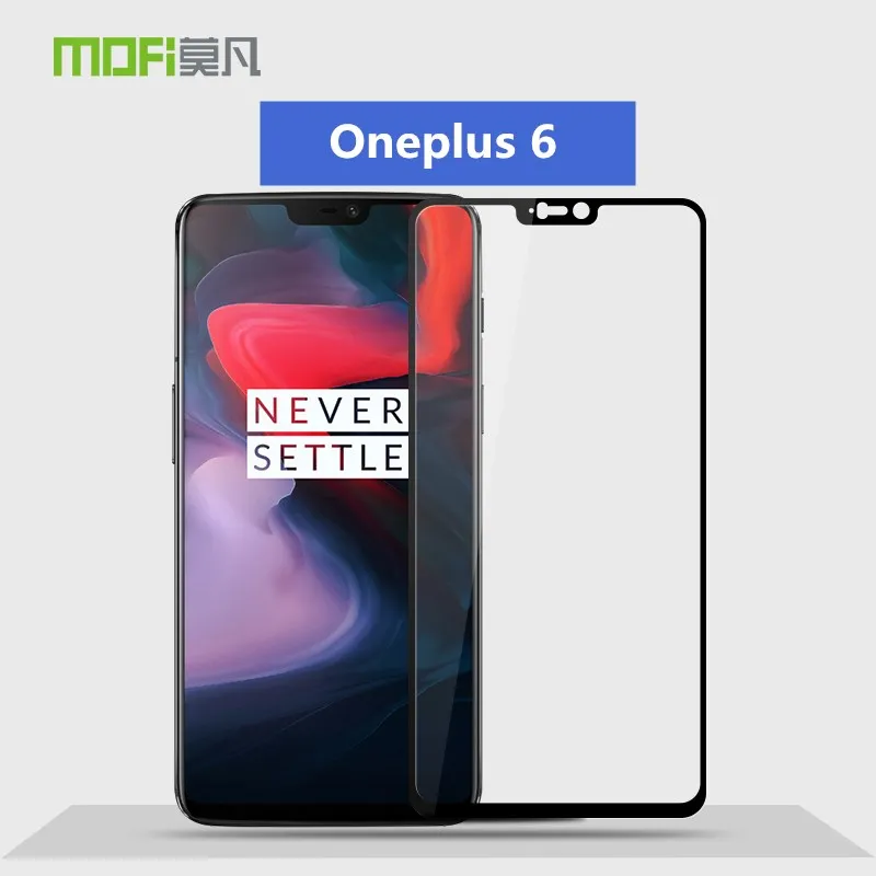 Oneplus 6 закаленное стекло Mofi защита экрана Премиум полное покрытие Защитное для