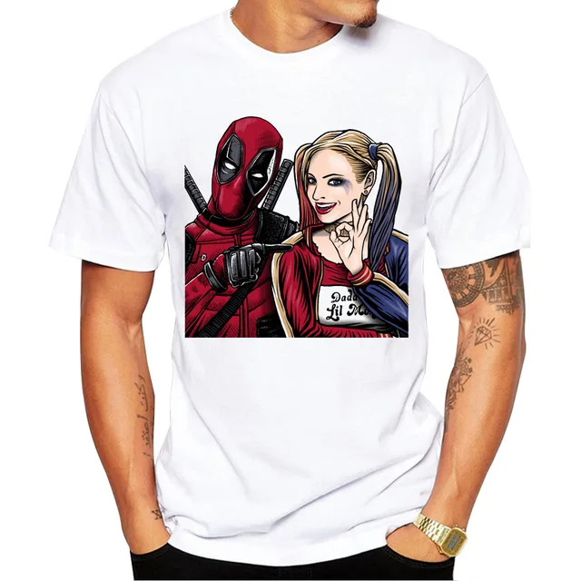 2019 Newest Deadpool T shirt Men Fashion Regenerating Jackass Design Tops The Darth King Printed T-Shirts Punk Hipster Tee Shirt | Мужская