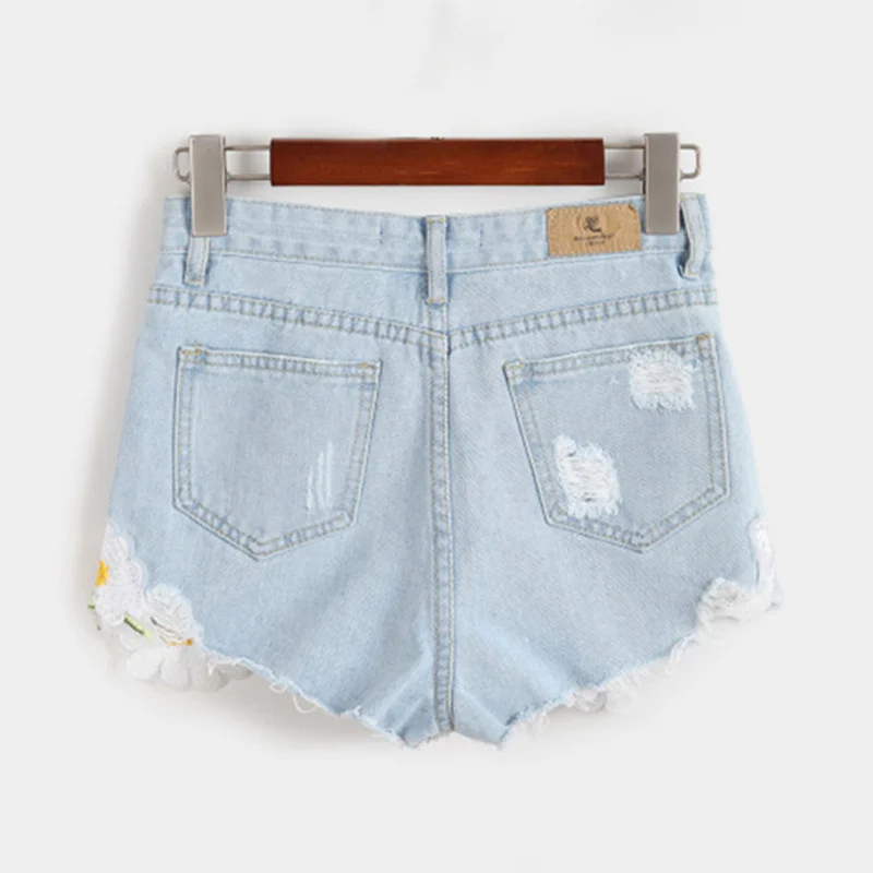 Женские джинсовые шорты нового поступления винтажные с высокой талией и