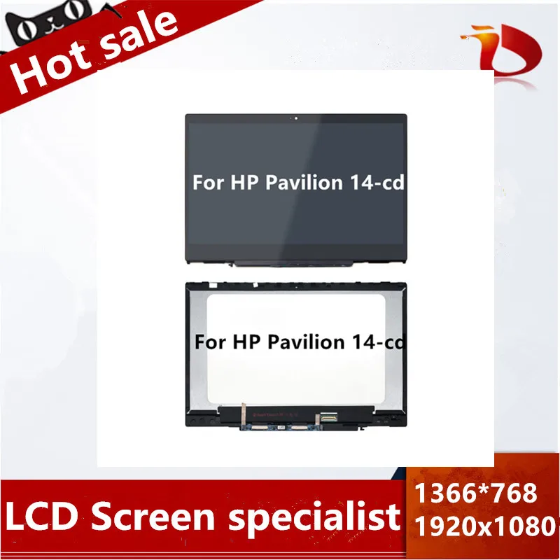 Сменный сенсорный ЖК экран для ноутбука HP Pavilion X360 14 cd0001nx FHD 1920X1080 0&quot|ЖК-экран