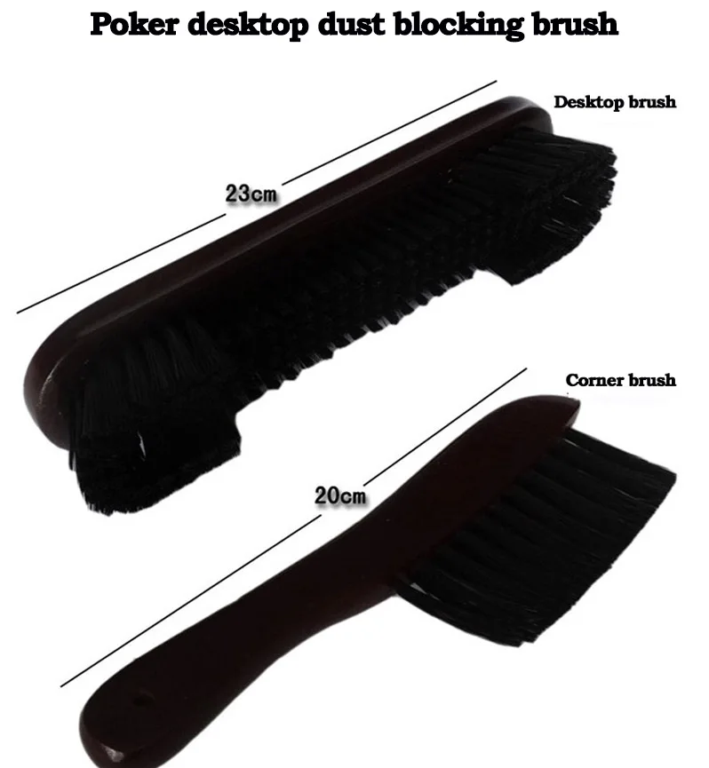 2 шт./компл. Чистящая Щетка для настольной игры в покер настольная щетка + угловая |