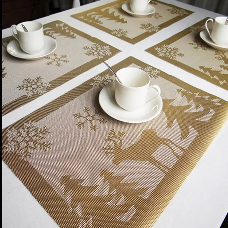 4 Шт./компл. Мультфильм Столовых Современные Салфетки ПВХ Для Столовой Поглощения