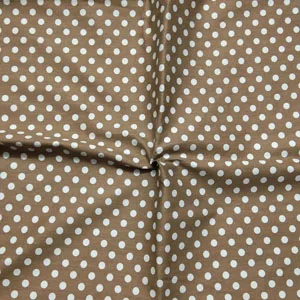 1pc brown white dot Красивая карамельного цвета с принтом в горошек, чистая трилловая хлопчатобумажная ткань в горошек для самостоятельного шитья, детские постельные принадлежности, стеганое украшение - Цвет: 1pc brown white dot