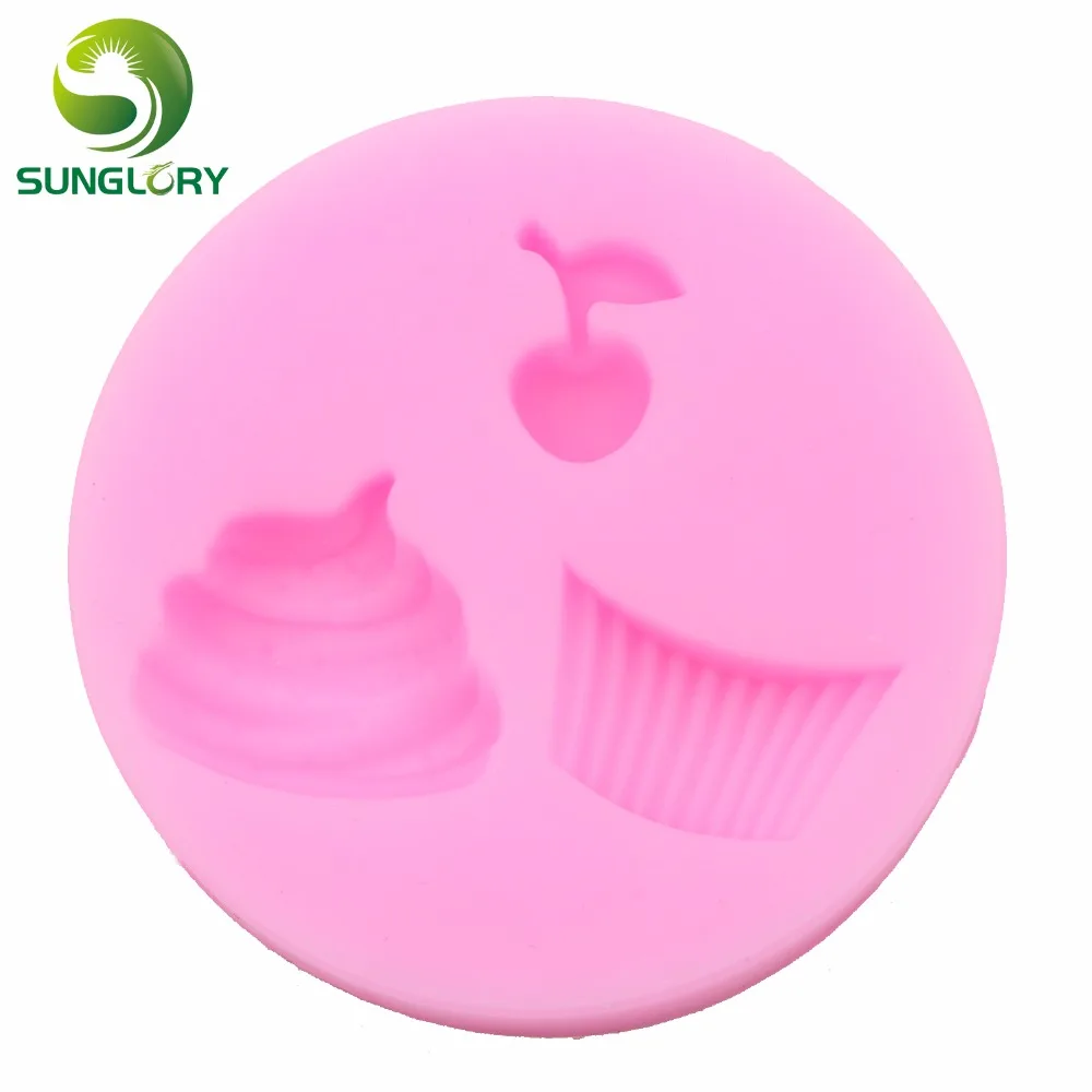 4 шт Вишневый бант силиконовая форма DIY Жевательная паста клубника Icecream для