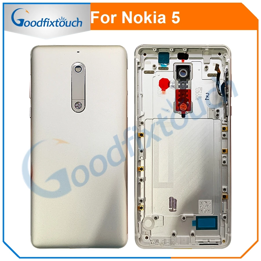 Новые металлические Батарея чехол для Nokia 5 чехол-накладка Редкие Корпус сзади чехол Запчасти для авто