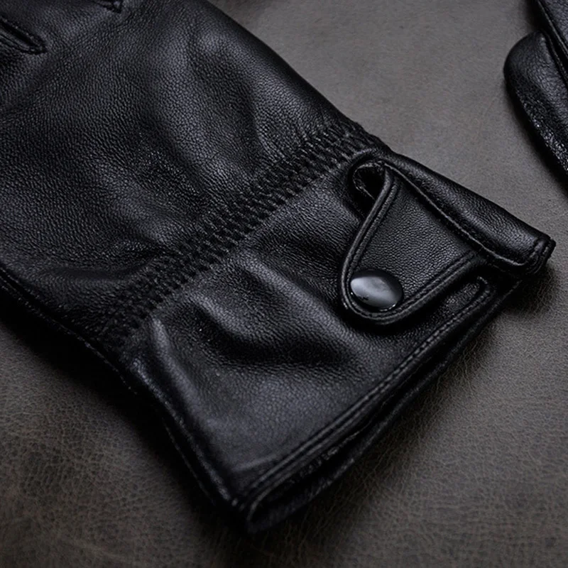 Оптовая продажа женские перчатки из обработанной кожи с утолщенной подкладкой и