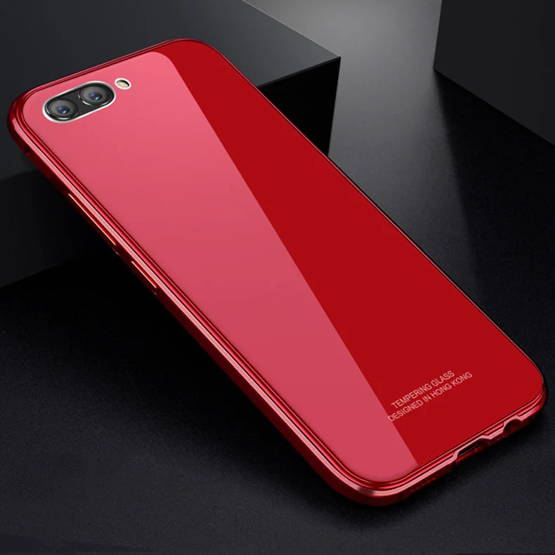 Чехол для huawei Honor 10, Роскошный Жесткий металлический алюминиевый противоударный защитный чехол для телефона Honor 10, задняя крышка - Цвет: Full Red