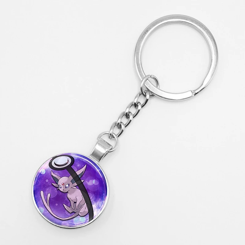 Горячее предложение! Распродажа! Ретро мини-сквиртл Eevee Vulpix простой аниме покемон го брелок пикачу стеклянный карманный монстр-брелок подвеска