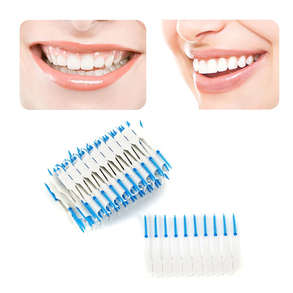 Двойная зубная нить для гигиены полости рта 120 шт.|tooth floss|teeth cleaningoral care |