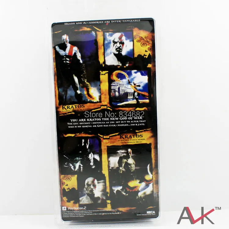 J.G Chen высокое качество NECA God of War Kratos in Ares Armor Blades ПВХ экшн фигурка игрушка 7 дюймов 18