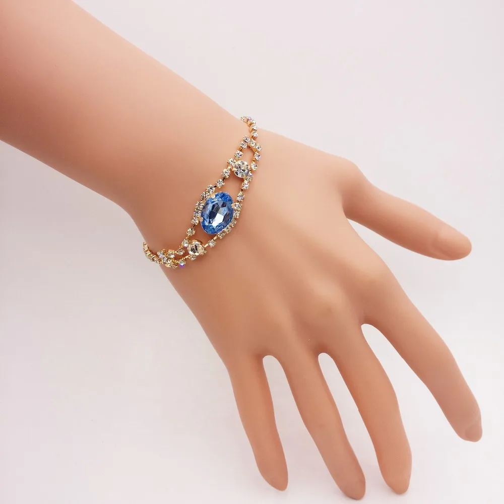 Женский простой браслет с кристаллами уличная мода золотой цвет|crystal bracelet|bracelet