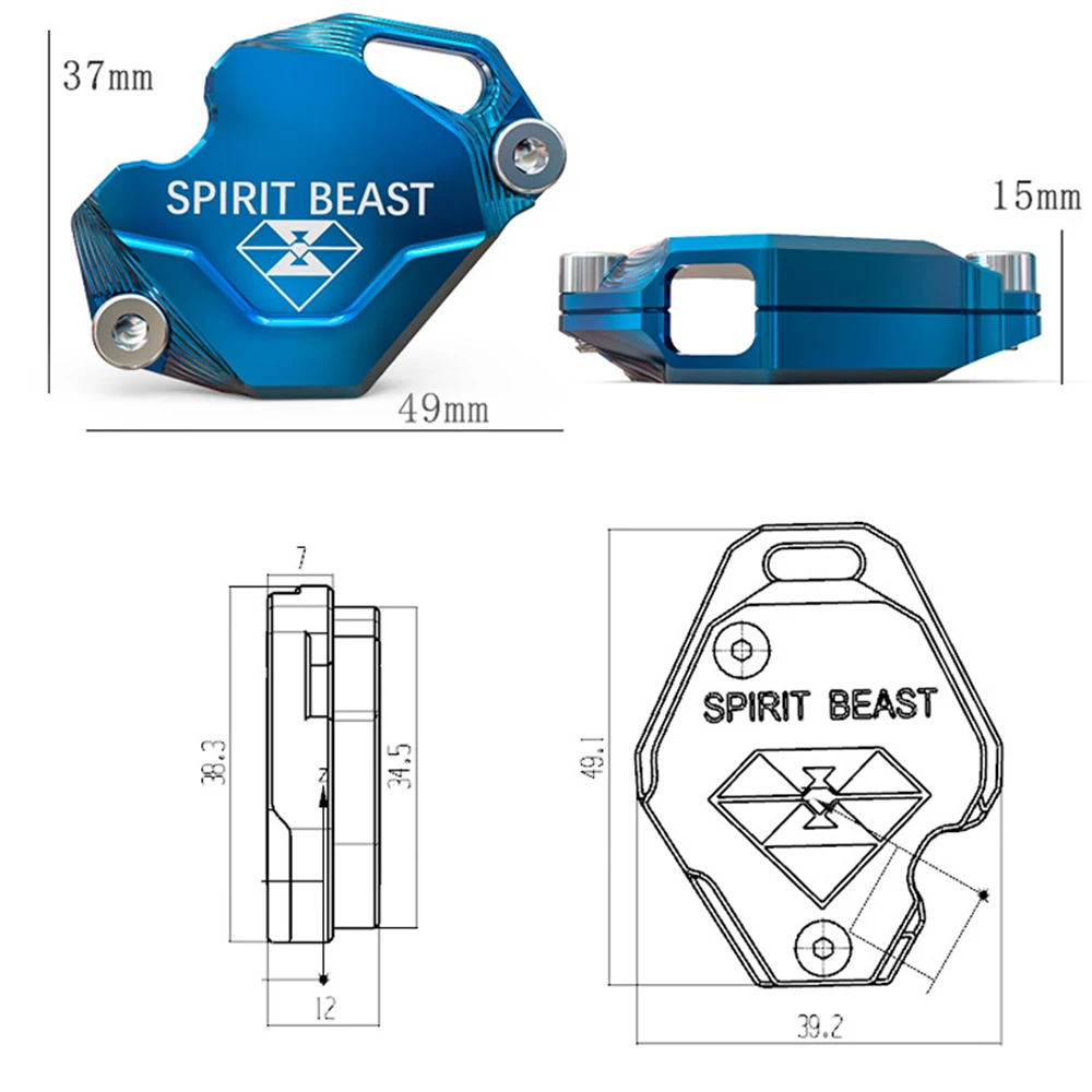 Чехол для ключа мотоцикла SPIRIT BEAST корпус скутера аксессуары с ЧПУ алюминий SUZUKI
