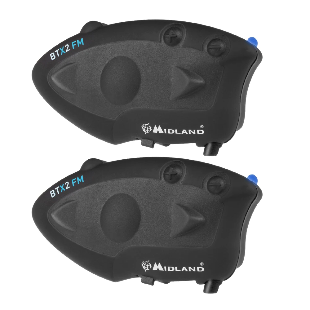 2 шт. MIDLAND BTX2 FM мотоциклетный шлем Bluetooth Интерком 800 м водонепроницаемый